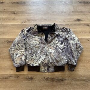 Mossy Oak Jacket Womens XL Insulated Hunting Micro Fleece Vintage Camo